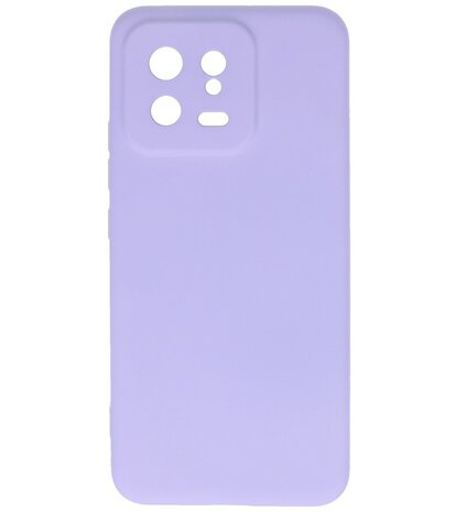 Xiaomi 13 5G Hoesje - 2.0mm Dikke Fashion Telefoonhoesje Backcover - Siliconen Hoesje - Paars