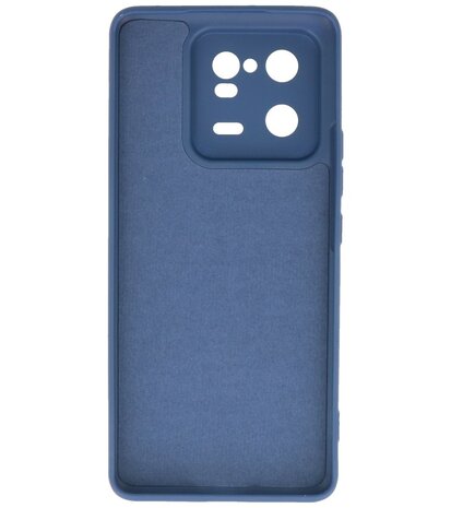 Xiaomi 13 Pro 5G Hoesje - 2.0mm Dikke Fashion Telefoonhoesje Backcover - Siliconen Hoesje - Navy