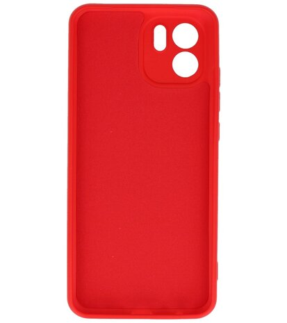 Xiaomi Redmi A1 Hoesje - 2.0mm Dikke Fashion Telefoonhoesje Backcover - Siliconen Hoesje - Rood