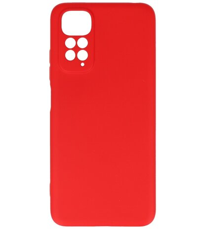 Xiaomi Redmi Note 11 4G Hoesje - 2.0mm Dikke Fashion Telefoonhoesje Backcover - Siliconen Hoesje - Rood