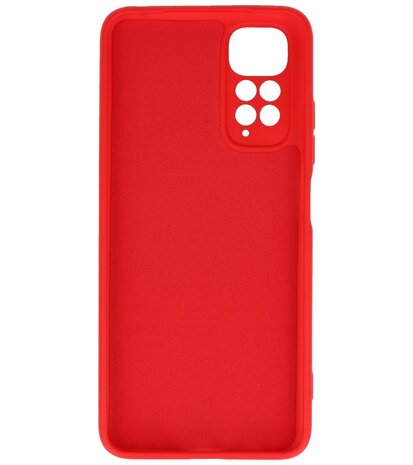Xiaomi Redmi Note 11 4G Hoesje - 2.0mm Dikke Fashion Telefoonhoesje Backcover - Siliconen Hoesje - Rood
