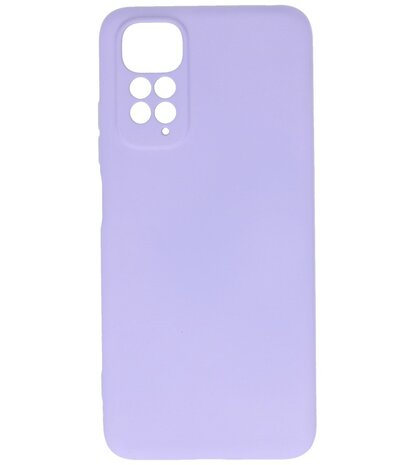 Xiaomi Redmi Note 11s 4G Hoesje - 2.0mm Dikke Fashion Telefoonhoesje Backcover - Siliconen Hoesje - Paars