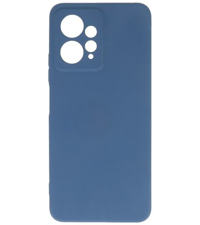 Xiaomi Redmi Note 12 4G Hoesje - 2.0mm Dikke Fashion Telefoonhoesje Backcover - Siliconen Hoesje - Navy