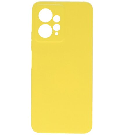 Xiaomi Redmi Note 12 4G Hoesje - 2.0mm Dikke Fashion Telefoonhoesje Backcover - Siliconen Hoesje - Geel