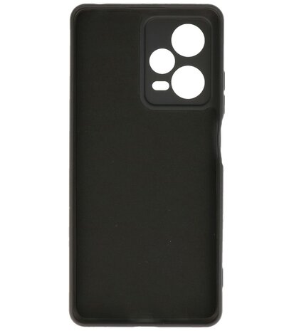 Xiaomi Redmi Note 12 Pro Plus 5G Hoesje - 2.0mm Dikke Fashion Telefoonhoesje Backcover - Siliconen Hoesje - Zwart