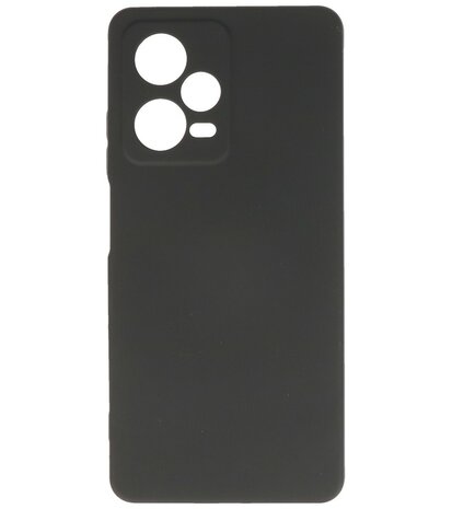 Xiaomi Redmi Note 12 Pro 5G Hoesje - 2.0mm Dikke Fashion Telefoonhoesje Backcover - Siliconen Hoesje - Zwart