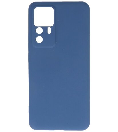 Xiaomi 12T Pro Hoesje - 2.0mm Dikke Fashion Telefoonhoesje Backcover - Siliconen Hoesje - Navy