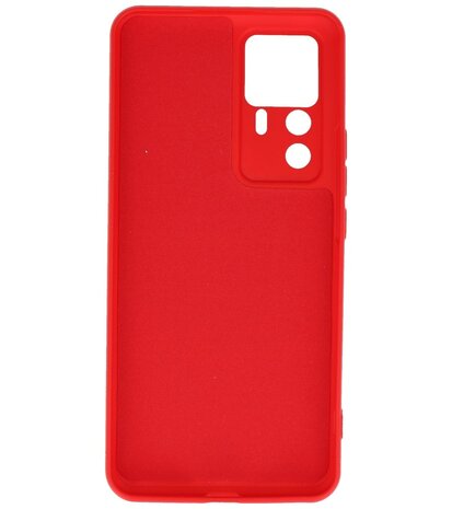Xiaomi 12T Hoesje - 2.0mm Dikke Fashion Telefoonhoesje Backcover - Siliconen Hoesje - Rood