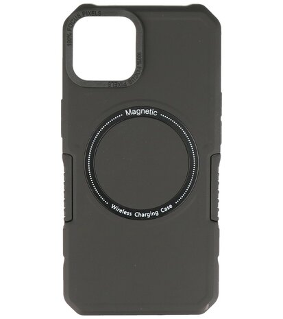 MagSafe Hoesje - Shockproof Back Cover voor de iPhone 11 Pro Max - Zwart