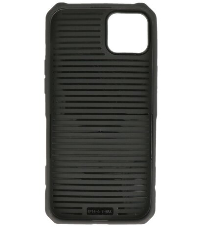 MagSafe Hoesje - Shockproof Back Cover voor de iPhone 14 Plus - Zwart