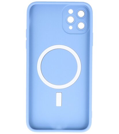 MagSafe Hoesje met Camera Beschermer voor iPhone 11 Pro Blauw