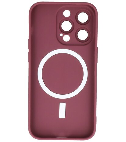 MagSafe Hoesje met Camera Beschermer voor iPhone 12 Pro Max Bruin