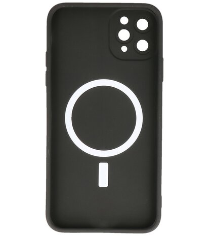 MagSafe Hoesje met Camera Beschermer voor iPhone 11 Pro Max Zwart