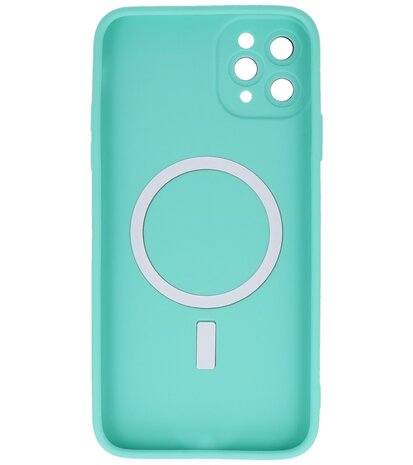 MagSafe Hoesje met Camera Beschermer voor iPhone 11 Pro Max Turquoise