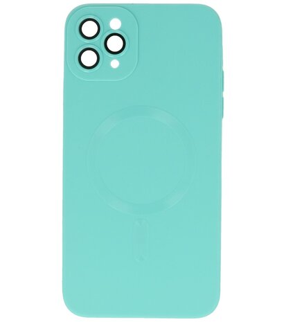 MagSafe Hoesje met Camera Beschermer voor iPhone 11 Pro Max Turquoise