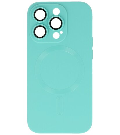 MagSafe Hoesje met Camera Beschermer voor iPhone 12 Pro Max Turquoise