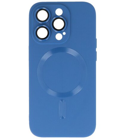 MagSafe Hoesje met Camera Beschermer voor iPhone 12 Pro Navy