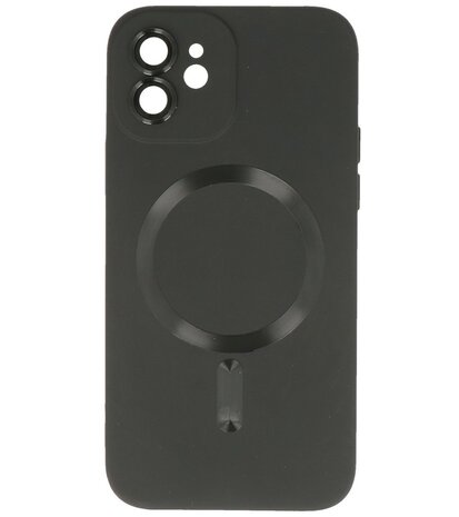 MagSafe Hoesje met Camera Beschermer voor iPhone 12 Zwart