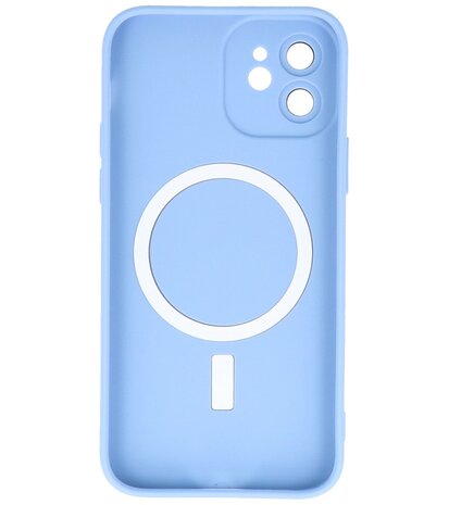 MagSafe Hoesje met Camera Beschermer voor iPhone 12 Blauw