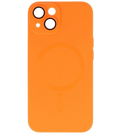 MagSafe Hoesje met Camera Beschermer voor iPhone 14 Plus Oranje