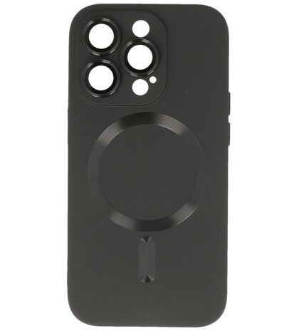 MagSafe Hoesje met Camera Beschermer voor iPhone 14 Pro Max Zwart