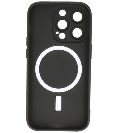 MagSafe Hoesje met Camera Beschermer voor iPhone 14 Pro Max Zwart