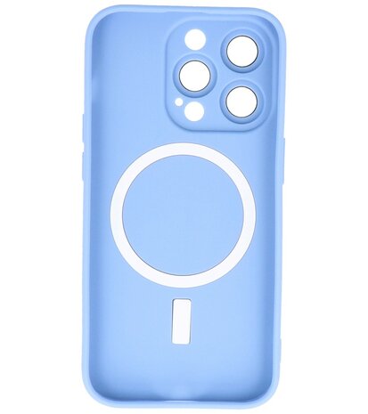 MagSafe Hoesje met Camera Beschermer voor iPhone 14 Pro Max Blauw