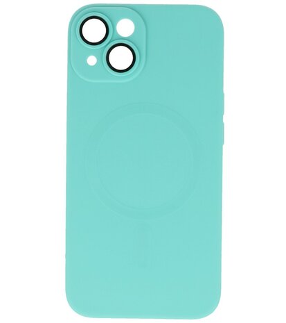 MagSafe Hoesje met Camera Beschermer voor iPhone 14 Turquoise