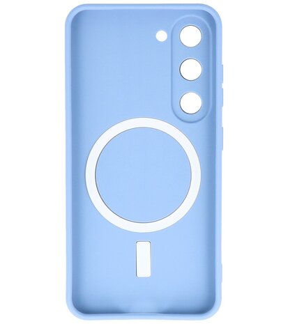 MagSafe Hoesje met Camera Beschermer voor Samsung Galaxy S23 Blauw