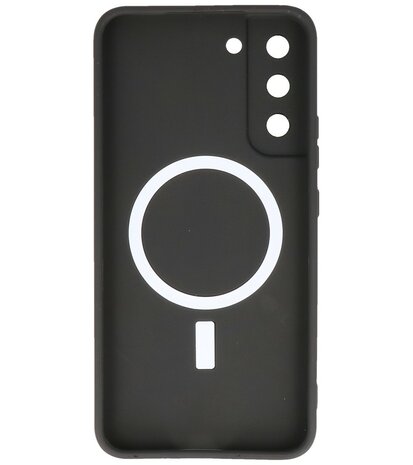 MagSafe Hoesje met Camera Beschermer voor Samsung Galaxy S22 Plus Zwart
