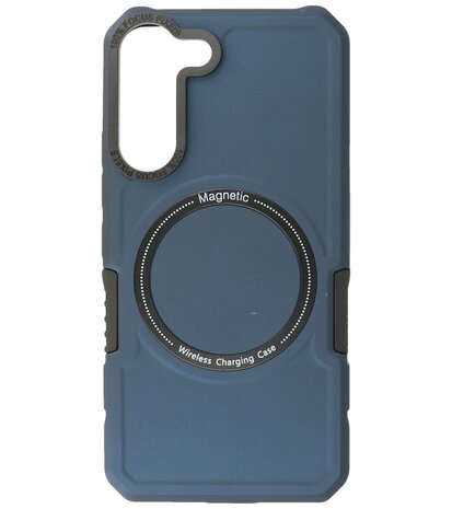 Samsung Galaxy S21 FE MagSafe Hoesje - Shockproof Back Cover - Navy