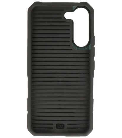 Samsung Galaxy S21 FE MagSafe Hoesje - Shockproof Back Cover - Donker Groen