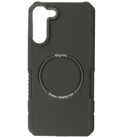 Samsung Galaxy S21 Plus MagSafe Hoesje - Shockproof Back Cover - Zwart