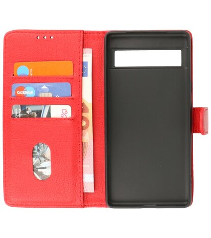 Google Pixel 7A Hoesje Book Case Portemonnee Telefoonhoesje - Rood