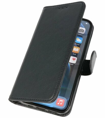 iPhone 15 Pro Max Hoesje Book Case Telefoonhoesje Zwart