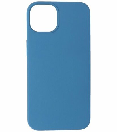 iPhone 15 Plus Hoesje - 2.0mm Dikke Fashion Telefoonhoesje Backcover - Navy