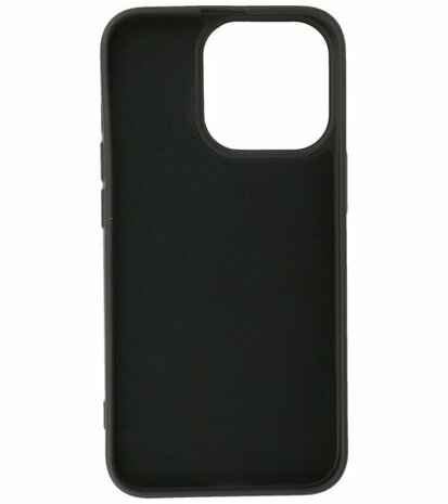 iPhone 15 Pro Hoesje - 2.0mm Dikke Fashion Telefoonhoesje Backcover - Zwart