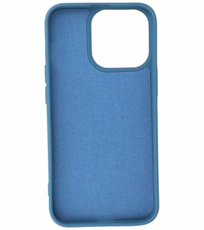 iPhone 15 Pro Hoesje - 2.0mm Dikke Fashion Telefoonhoesje Backcover - Navy