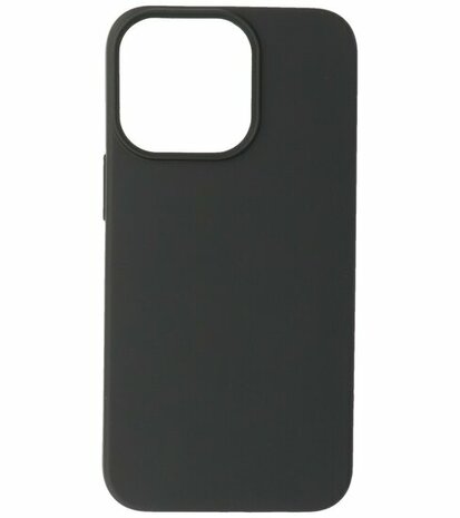 iPhone 15 Pro Max Hoesje - 2.0mm Dikke Fashion Telefoonhoesje Backcover - Zwart