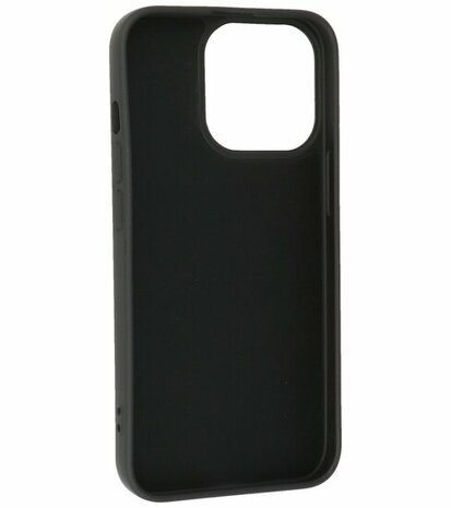 iPhone 15 Pro Max Hoesje - 2.0mm Dikke Fashion Telefoonhoesje Backcover - Zwart