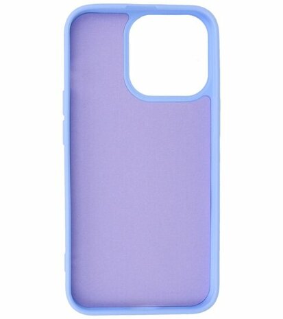 iPhone 15 Pro Max Hoesje - 2.0mm Dikke Fashion Telefoonhoesje Backcover - Paars