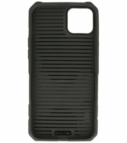 MagSafe Hoesje - Shockproof Back Cover voor de iPhone 15 Plus - Zwart