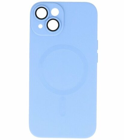 MagSafe Hoesje met Camera Beschermer voor iPhone 15 Plus Blauw
