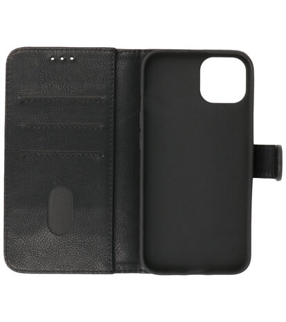 iPhone 15 Plus Hoesje Book Case Telefoonhoesje Zwart