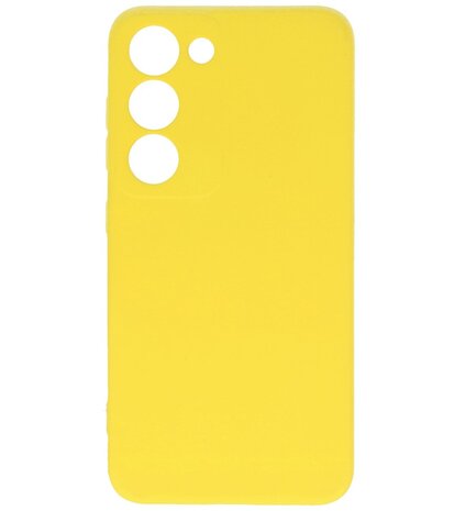 Fashion Color TPU Hoesje Samsung Galaxy S23 FE Geel