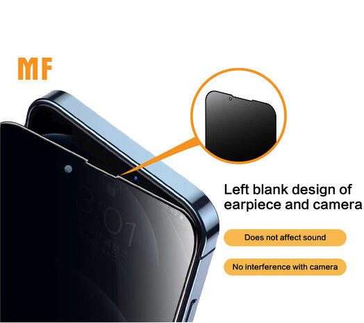 MF Privacy Tempered Glass Samsung Galaxy A13 4G - A03 - A03s