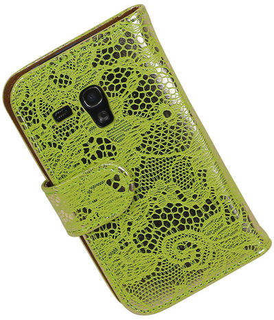 Lace Groen Samsung Galaxy S3 Mini VE Book/Wallet Case/Cover
