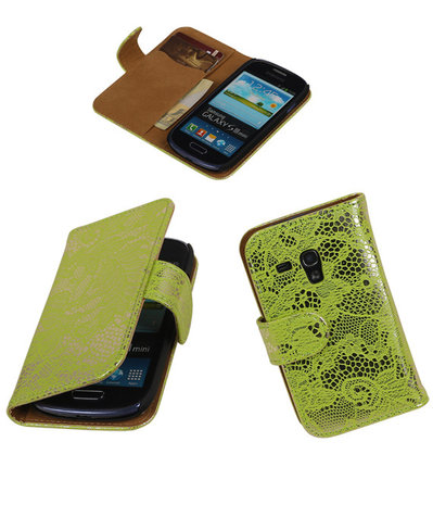 Lace Groen Samsung Galaxy S3 Mini VE Book/Wallet Case/Cover