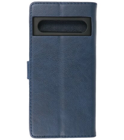 Google Pixel 8 Hoesje Book Case Portemonnee Telefoonhoesje - Navy