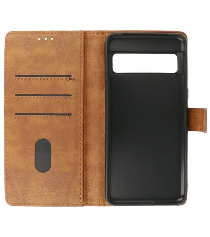 Google Pixel 8 Pro Hoesje Book Case Portemonnee Telefoonhoesje - Bruin